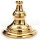 Candlestick in brass, gold plated s6