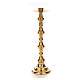 Candlestick in brass, gold plated s10