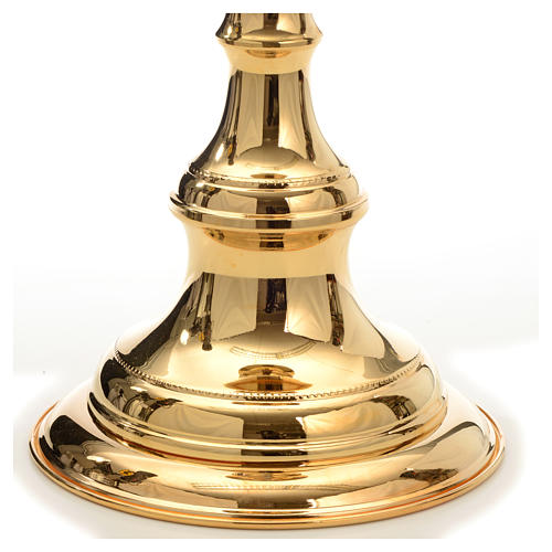 Candlestick in brass, gold plated 6