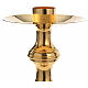 Candlestick in brass, gold plated s7