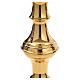 Candlestick in brass, gold plated s8