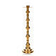 Candlestick in brass, gold plated s9