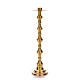 Candlestick in brass, gold plated s1