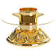 Candlestick in gold-plated brass s2