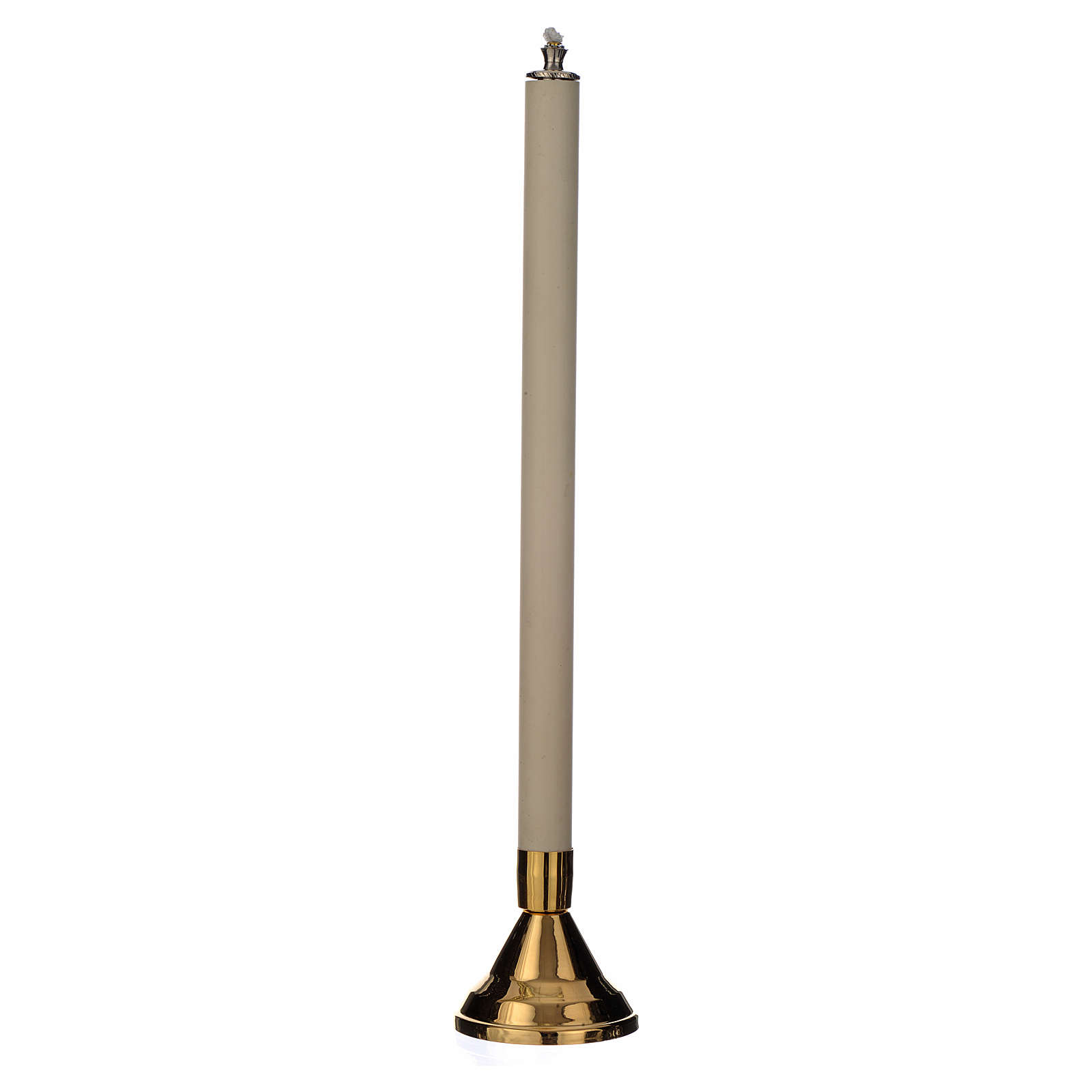 Metal candlestick with liquid candle online sales on