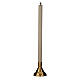 Metal candlestick with liquid candle s1