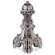Candlestick baroque style in silver brass 67cm s2