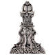 Candlestick baroque style in silver brass 67cm s7