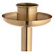 Molina golden candlestick in brass, 112cm s3