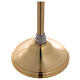 Molina golden candlestick in brass, 112cm s5