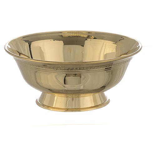 Altar candle holder in brass Bethlehem Monks 1