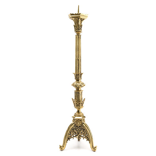 Candelero latón bronceado 82 cm 2