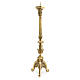 German candle holder in bronze colour brass 82cm s1
