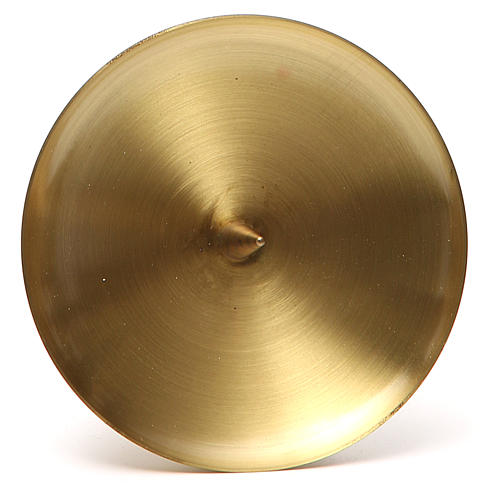 Candle holder with pin in bronzed brass, Molina 4