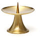 Candle holder with pin in bronzed brass, Molina s3