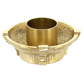 Molina altar chandle holder in bronze for 1.95 inc candle