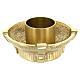 Molina altar chandle holder in bronze for 1.95 inc candle s1