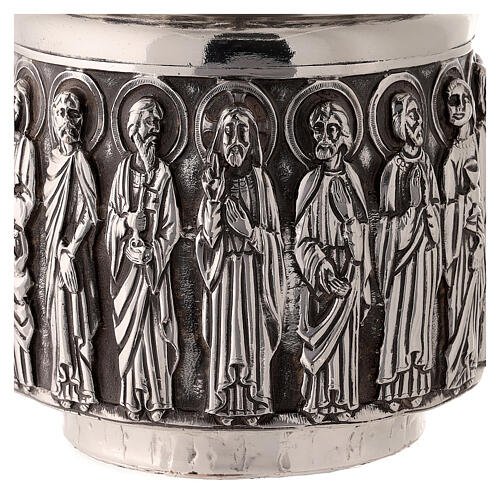 Kerzenständer Molina mit Jesus und Aposteln aus Harz und Messing 2