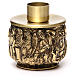 Molina candle holder in resin and brass with Evangelists s3