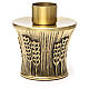 Candeliere Molina ottone dorato spighe s2