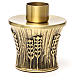 Candeliere Molina ottone dorato spighe s5