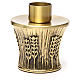 Candeliere Molina ottone dorato spighe s6