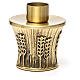 Candeliere Molina ottone dorato spighe s8