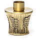 Candeliere Molina ottone dorato spighe s11