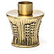 Candeliere Molina ottone dorato spighe s13