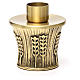 Candeliere Molina ottone dorato spighe s14