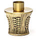 Candeliere Molina ottone dorato spighe s15