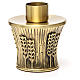 Candeliere Molina ottone dorato spighe s21