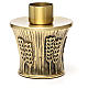 Candeliere Molina ottone dorato spighe s22