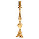 STOCK Candlestick Rococo in silver-plated bronze 50cm s2