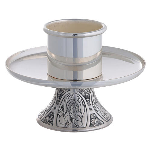 Chandelier by Molina in silver brass with 4 Evangelists 3