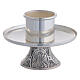 Chandelier by Molina in silver brass with 4 Evangelists s4