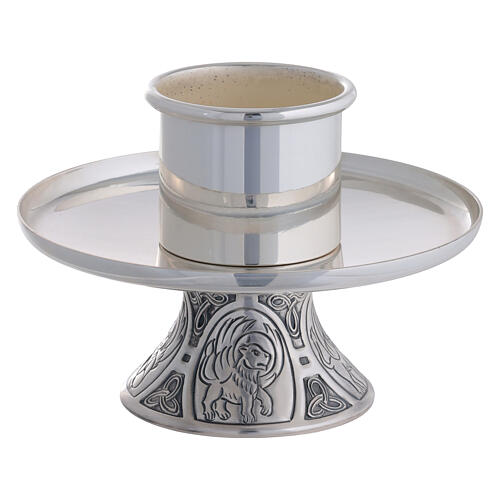 Chandelier by Molina in silver brass with 4 Evangelists 2