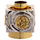 Candeliere di ottone fuso bicolore 9x9x9 cm s2