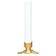 Candlestick in golden cast brass 6cm s1