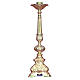 Baroque candelabra in gold cast brass 50cm s1