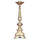 Candeliere barocco 50 cm ottone dorato fuso s1