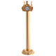 Processional candle in gold cast brass 54cm s1
