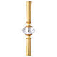 Candeliere processionale ottone nodo cristallo h 57 cm s3
