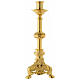Candle holder 50 cm in gold brass s2