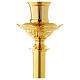 Candle holder 50 cm in gold brass s3