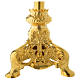 Candle holder 50 cm in gold brass s4