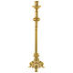 Candle holder 75 cm in gold brass s2