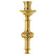 Candle holder 75 cm in gold brass s3