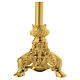 Candle holder 75 cm in gold brass s4