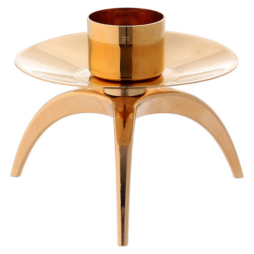 STOCK Chandelier en laiton or 1